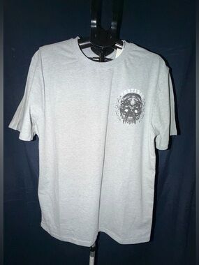 Focus “Hell City Music Gala” Skull Tee – Gray (2XL)